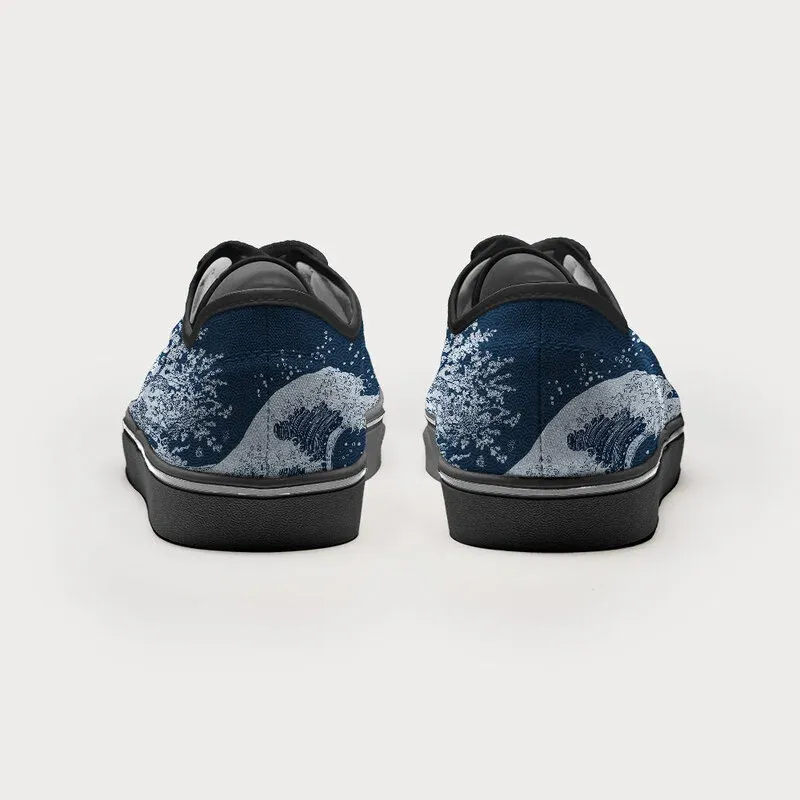Tokyo-Tiger The Great Wave Off Beer Canvas Shoes