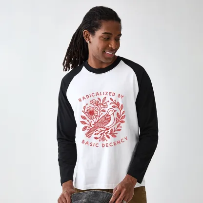 Tokyo-Tiger Pigeon That Was Moved Raglan Long Sleeve T-shirt