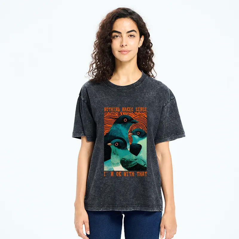 Tokyo-Tiger Nothing Makes Sense Washed T-Shirt