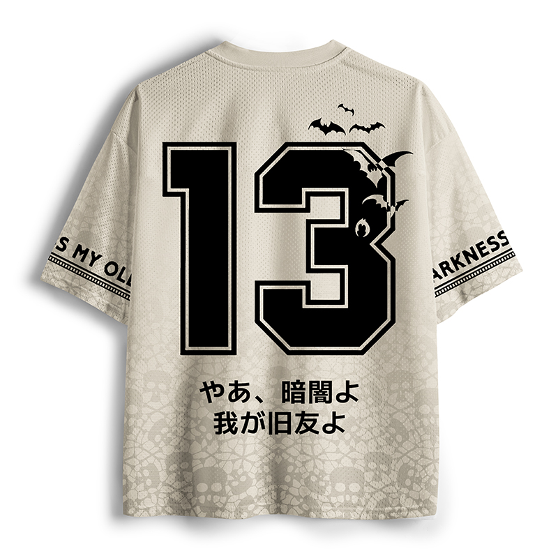 Tokyo-Tiger Funny Coffee Bat Mesh Jersey