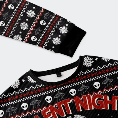 Tokyo-Tiger Santa Claus Was Kidnapped By Aliens Christmas Ugly Sweatshirt