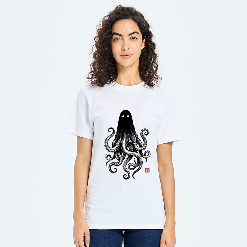 Tokyo-Tiger Spooky Ghost Octopus Classic T-Shirt