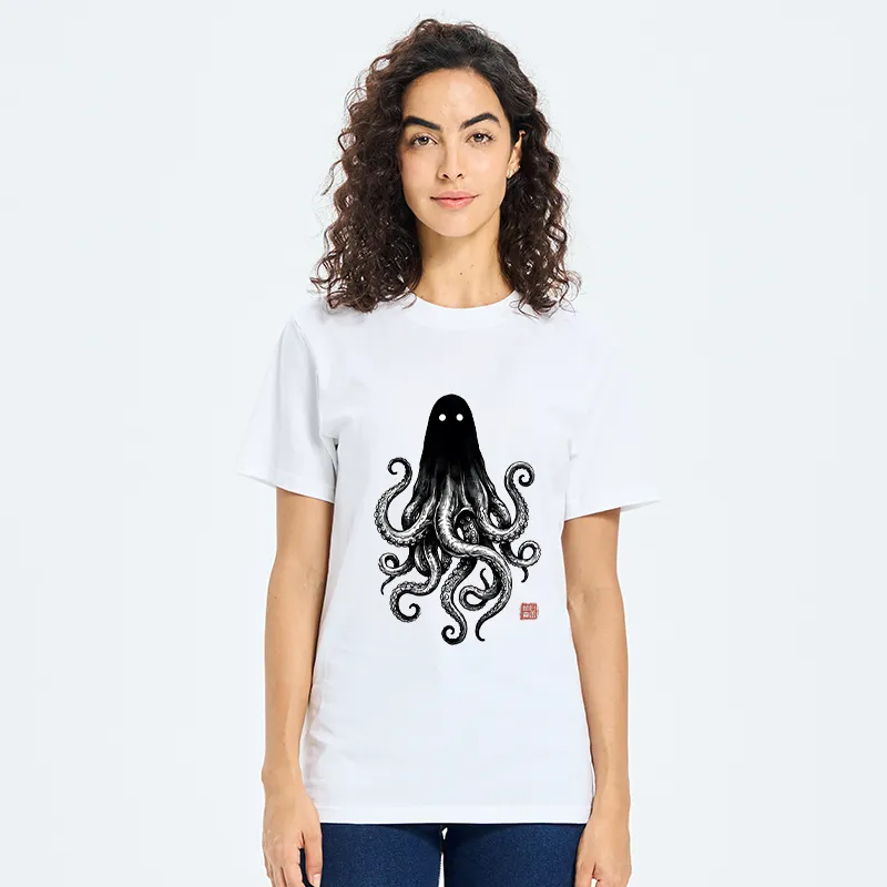 Tokyo-Tiger Spooky Ghost Octopus Classic T-Shirt