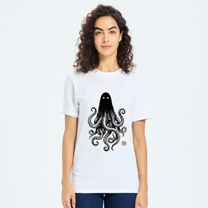 Tokyo-Tiger Spooky Ghost Octopus Classic T-Shirt
