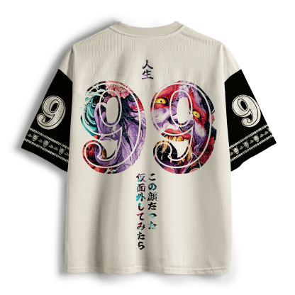 Tokyo-Tiger Hannya Mask：Life In Its Ugliest Form Mesh Jersey