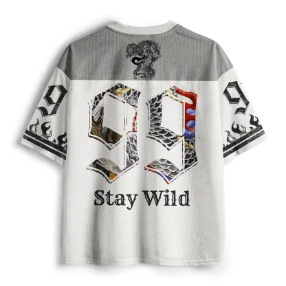 Tokyo-Tiger Ancient Guardians:Yin-Yang Dragon&Tiger Mesh Jersey