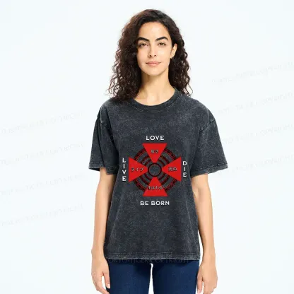 Tokyo-Tiger Reincarnation Kanji Washed T-Shirt