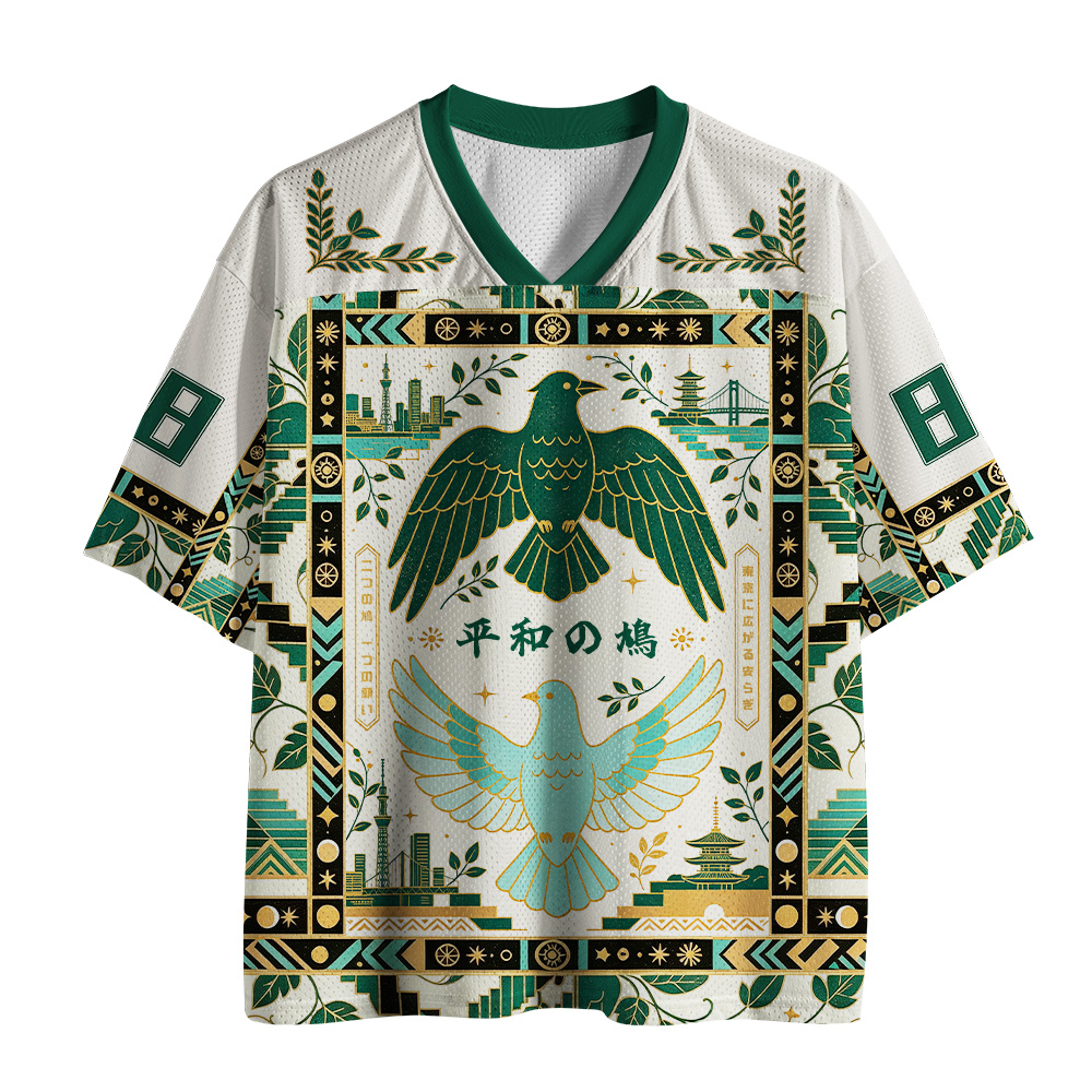 Tokyo-Tiger Birds Of Peace Mesh Jersey