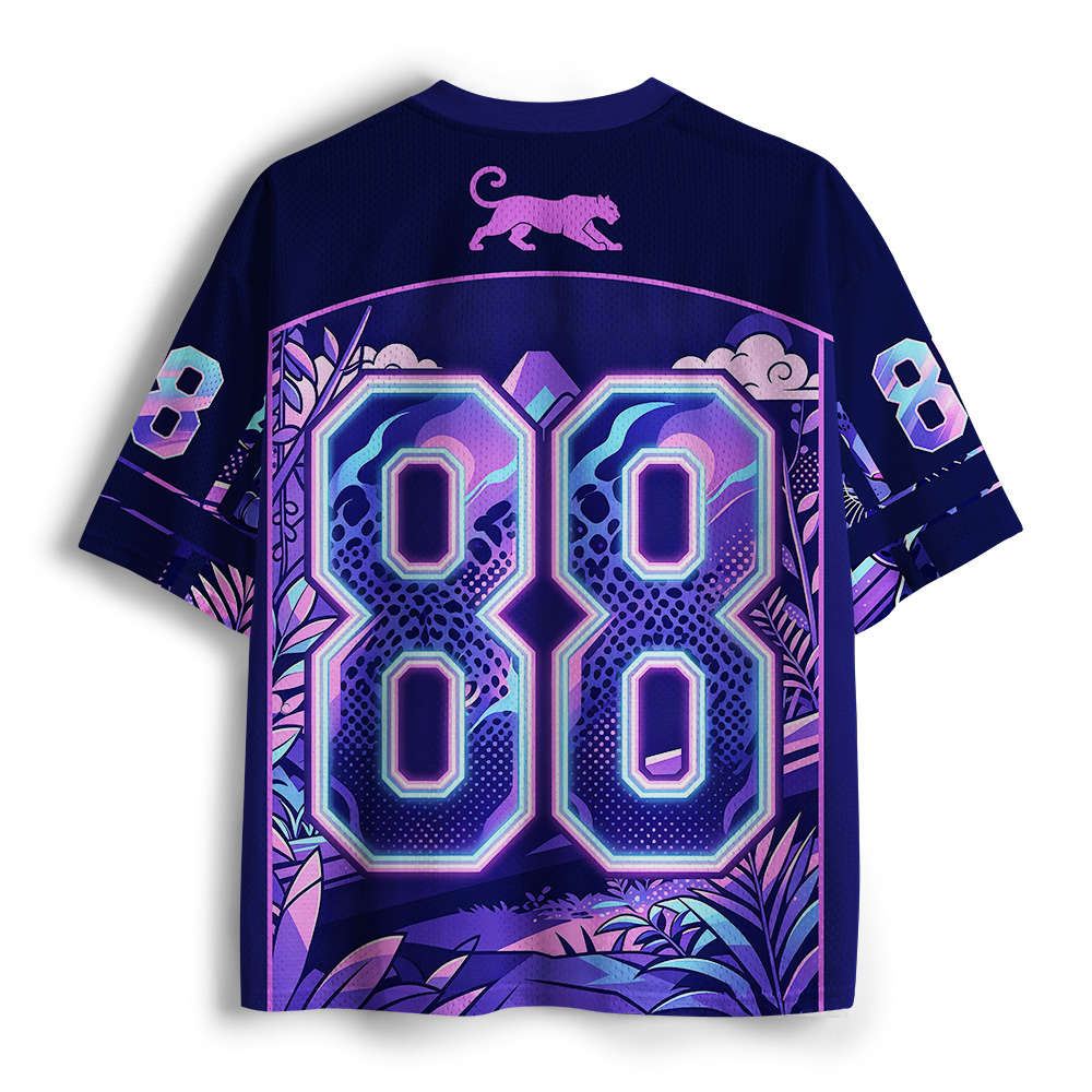Tokyo-Tiger Forest Cheetah Mesh Jersey