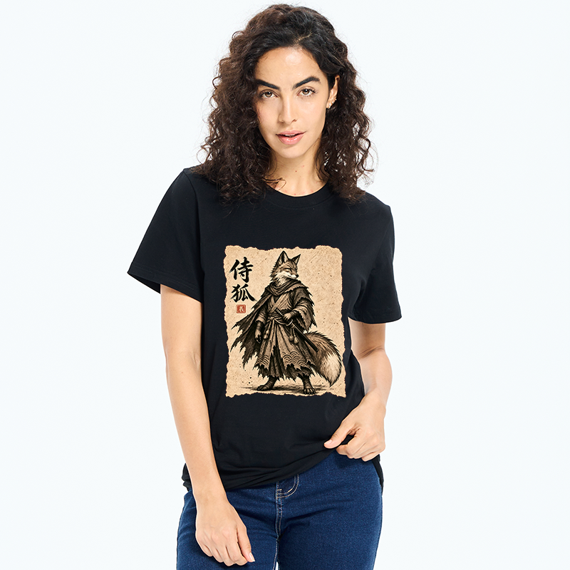 Tokyo-Tiger Vintage Samurai Fox Art Classic T-Shirt