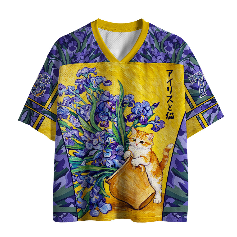Tokyo-Tiger Iris Cat Mesh Jersey
