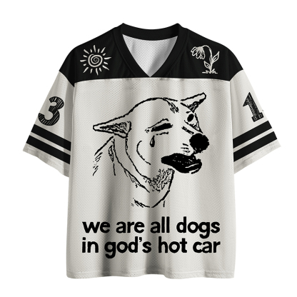Tokyo-Tiger Sad Dog Funny Mesh Jersey
