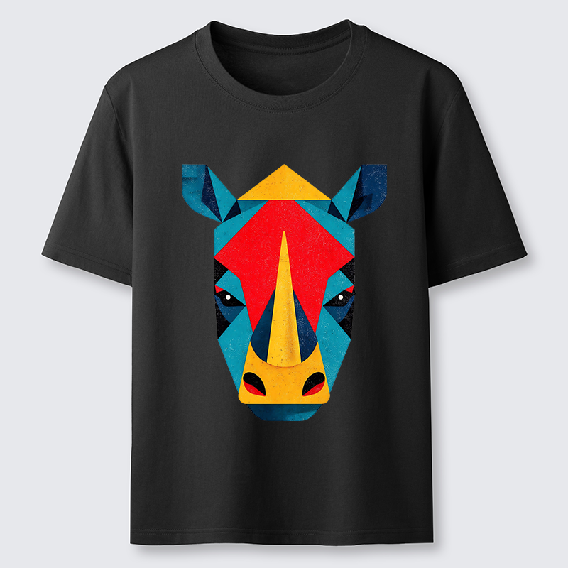 Tokyo-Tiger Geometric Rhino Art Classic T-Shirt