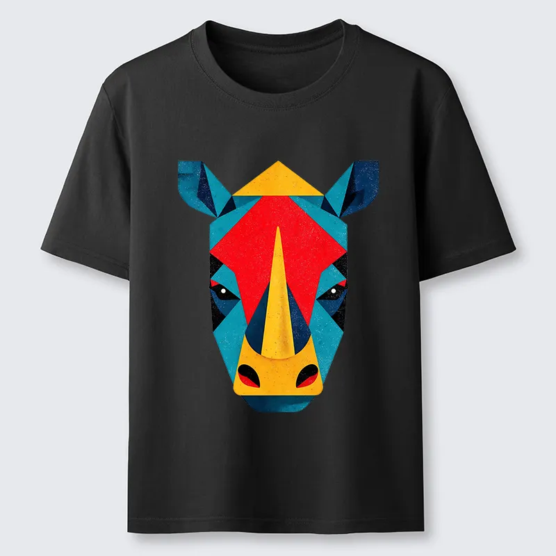 Tokyo-Tiger Geometric Rhino Art Classic T-Shirt