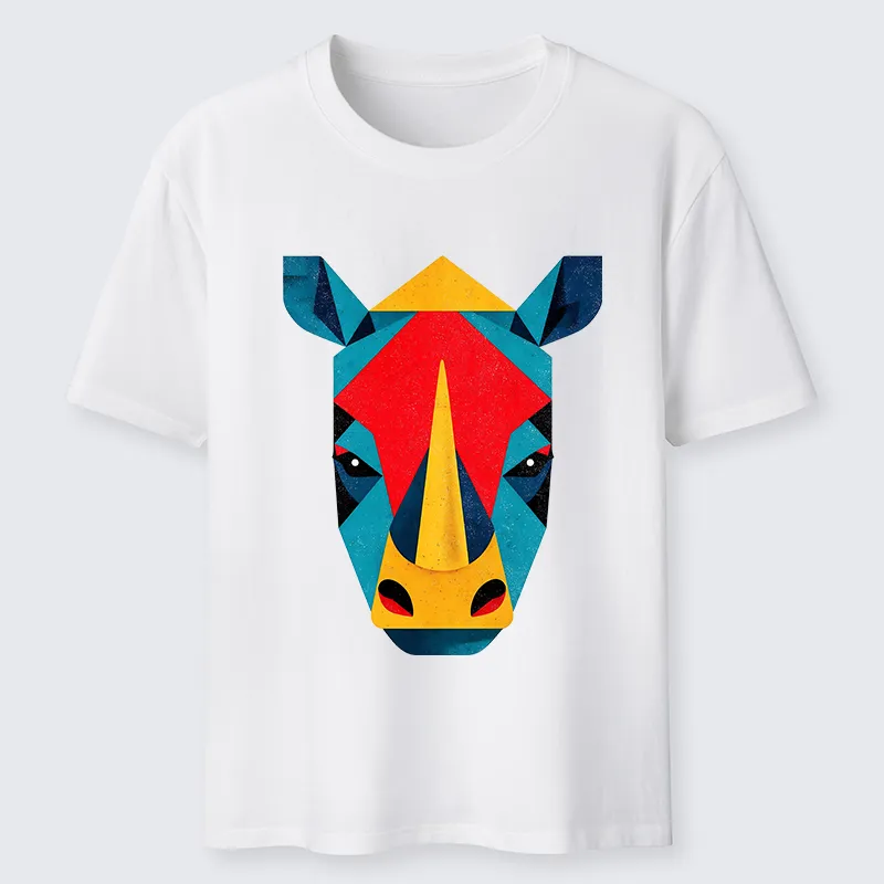 Tokyo-Tiger Geometric Rhino Art Classic T-Shirt