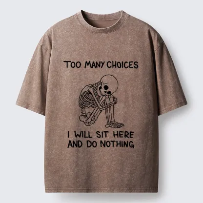 Tokyo‑Tiger Meme Do Nothing Washed T‑Shirt