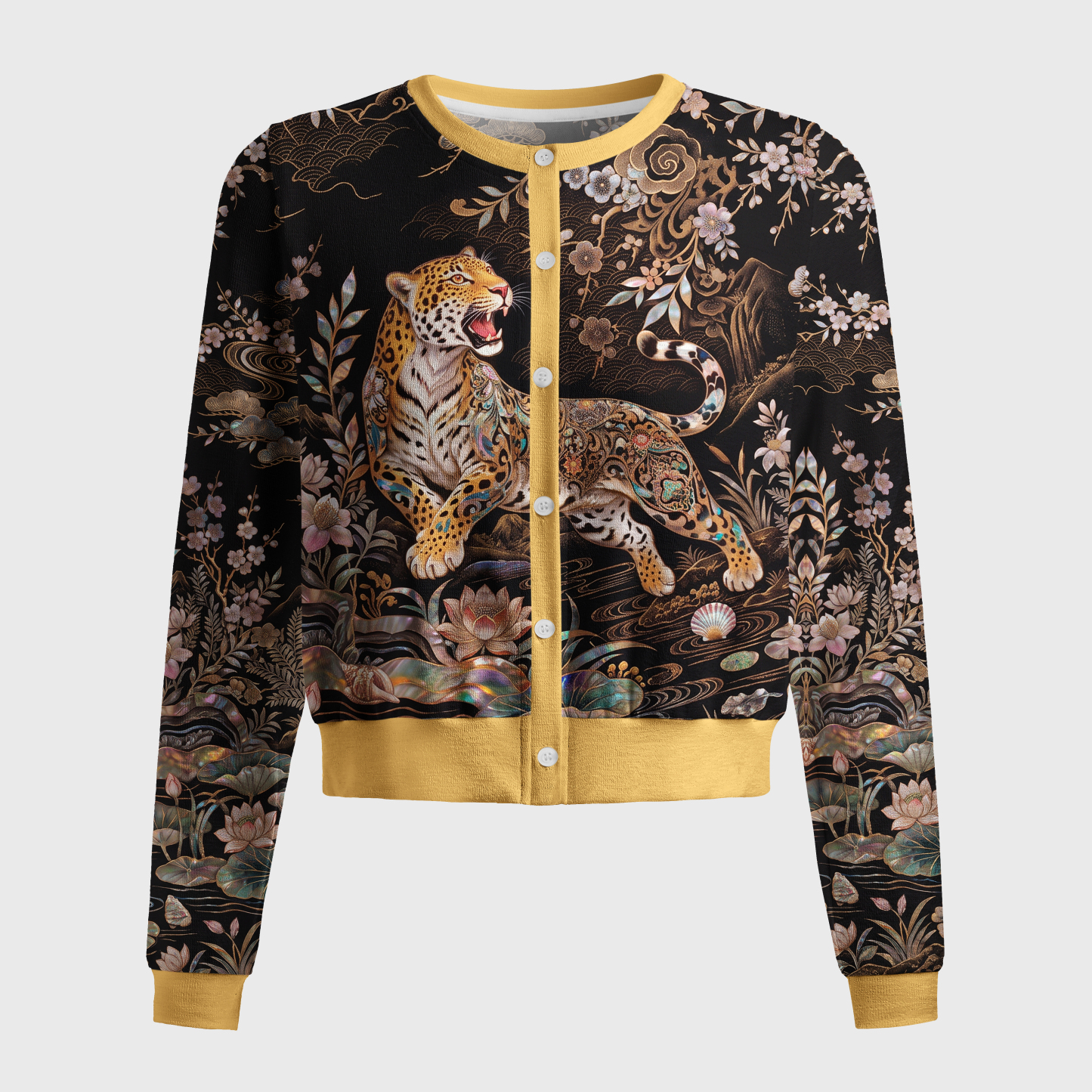 Tokyo-Tiger Roaring Lion Of The Orient Women's Lightweight Cardigan