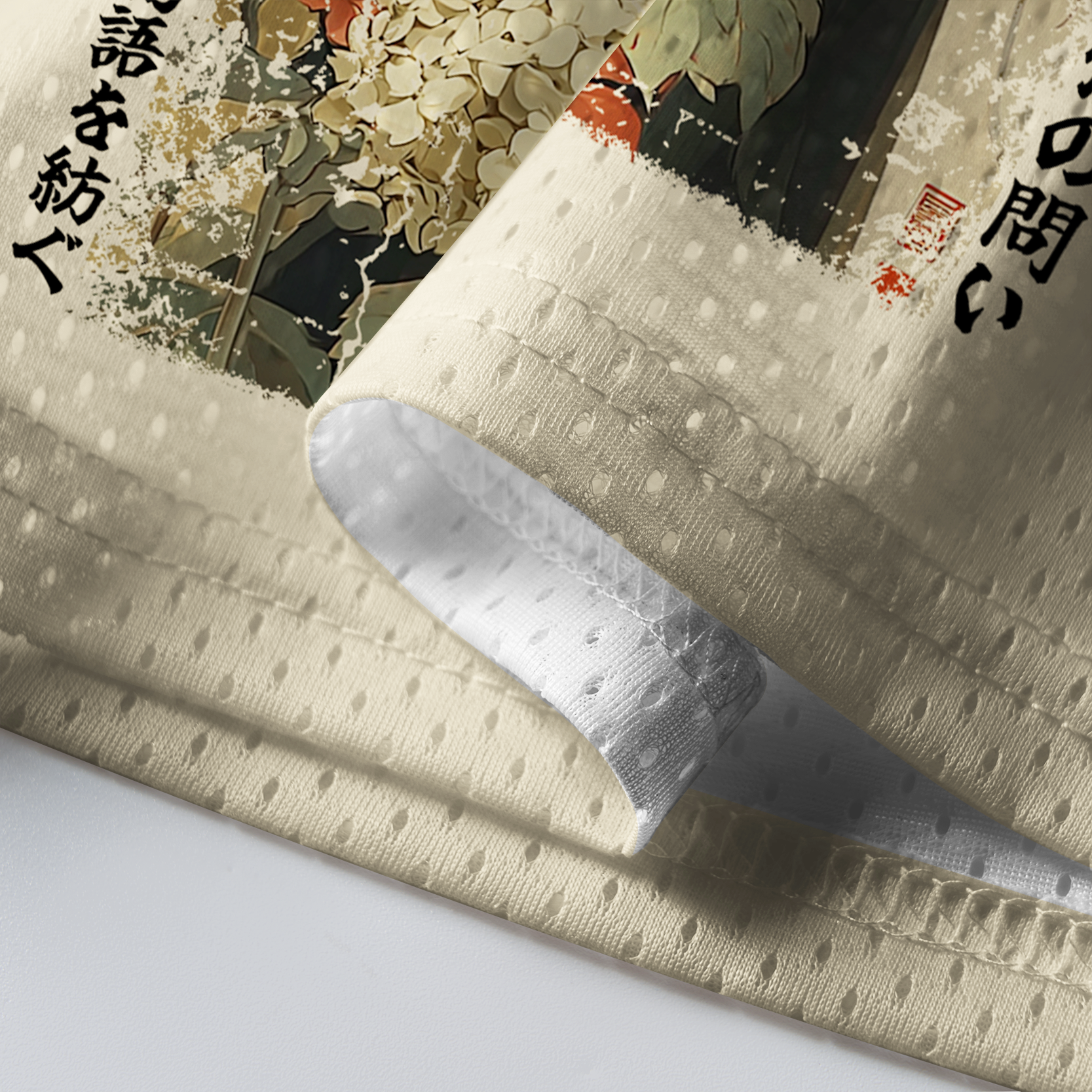 Tokyo-Tiger Zen & Blade: Japanese Samurai Cat Mesh Jersey