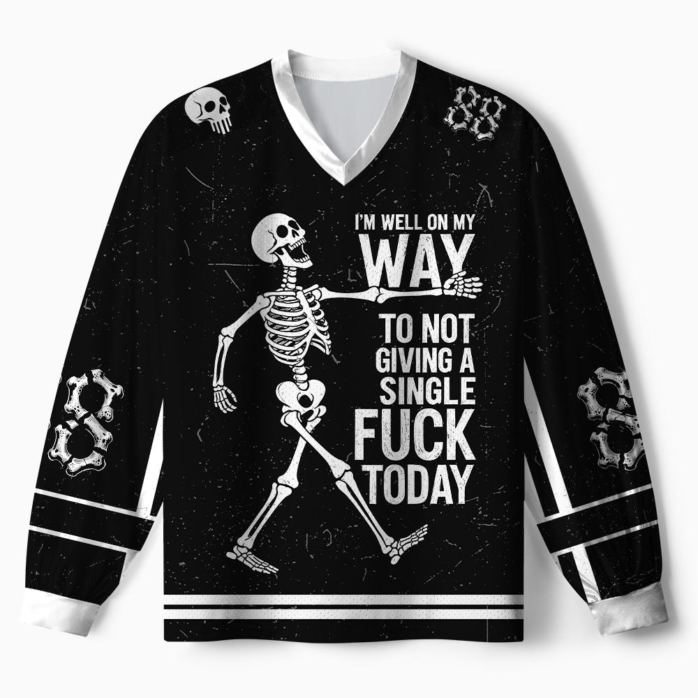 Tokyo-Tiger Skeleton On The Way Paneled Long Sleeve Jersey