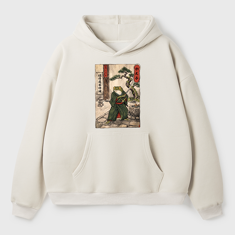 Tokyo-Tiger Samurai Frog Training Adult Fleece Hoodie