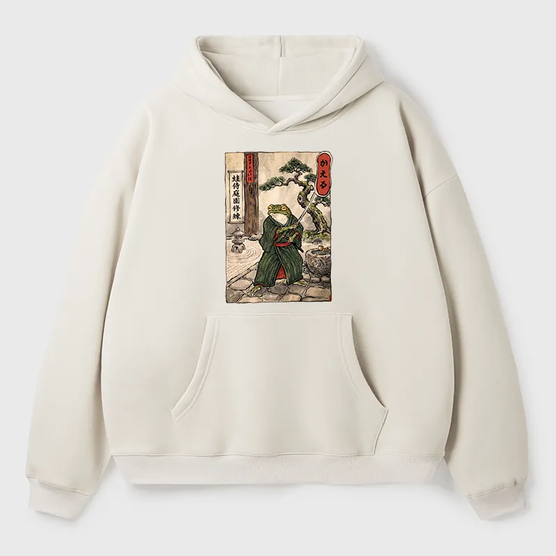 Tokyo-Tiger Samurai Frog Training Adult Fleece Hoodie
