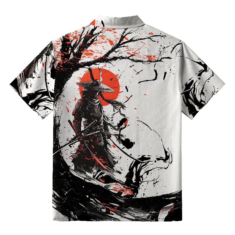 Tokyo-Tiger Samurai's Majesty Aloha Hawaiian Shirt