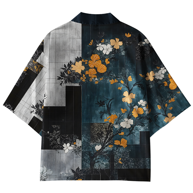 Tokyo-Tiger Flower Fantasy Kimono Cardigan