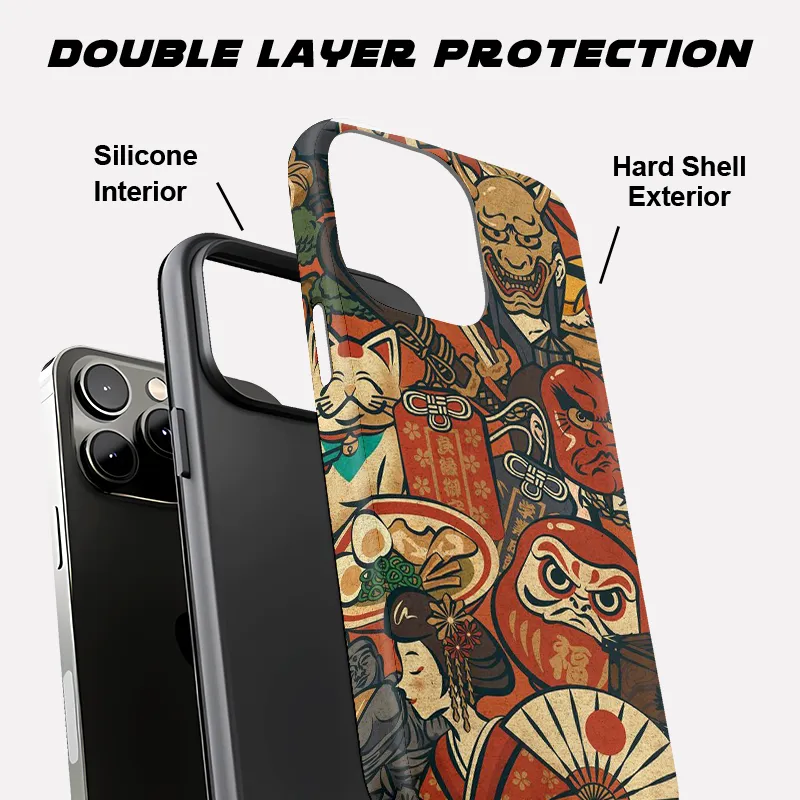 Tokyo-Tiger Japanese Traditional Elements Phone Case