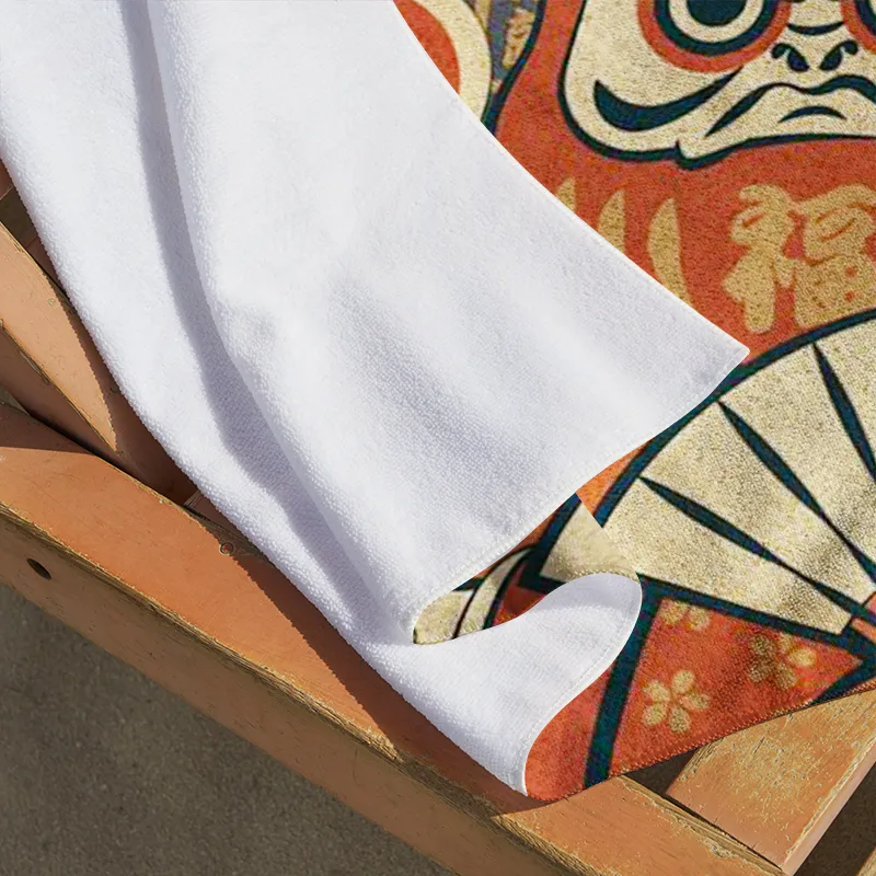 Tokyo-Tiger Japanese Traditional Elements Beach Towel