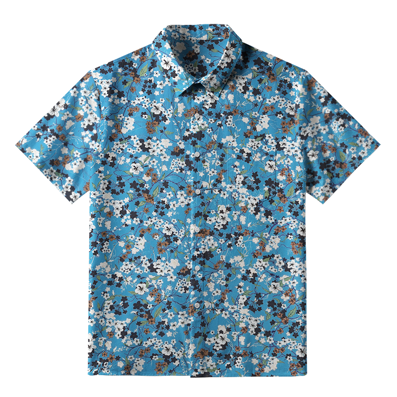Tokyo-Tiger Delicate Blossom Button-up Shirt