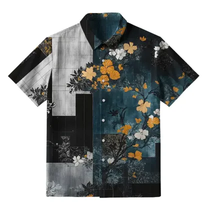 Tokyo-Tiger Flower Fantasy Button-up Shirt