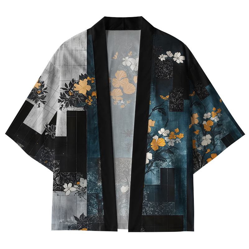 Tokyo-Tiger Flower Fantasy Kimono Cardigan