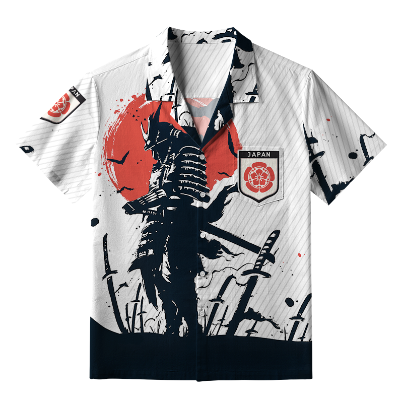 Tokyo-Tiger Samurai On The Battlefield Aloha Hawaiian Shirt