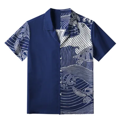 Tokyo-Tiger Turtles In The Ocean Aloha Hawaiian Shirt