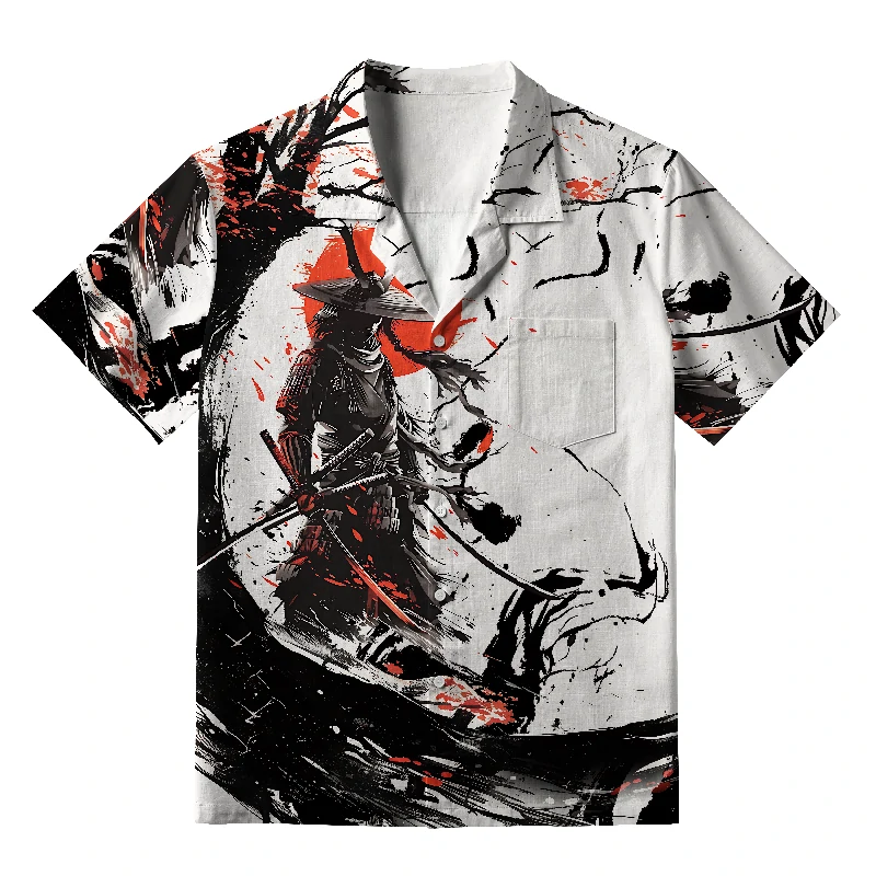 Tokyo-Tiger Samurai's Majesty Aloha Hawaiian Shirt
