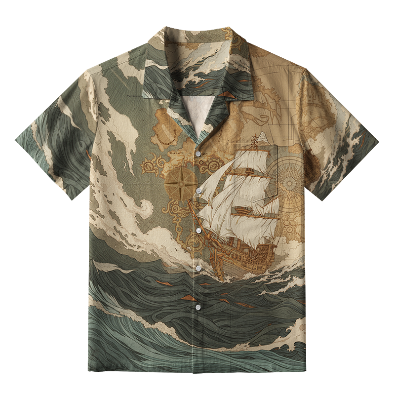 Tokyo-Tiger Sailing The Endless Seas Aloha Hawaiian Shirt
