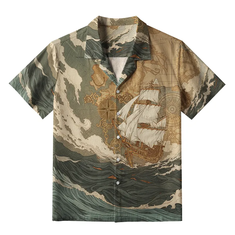 Tokyo-Tiger Sailing The Endless Seas Aloha Hawaiian Shirt