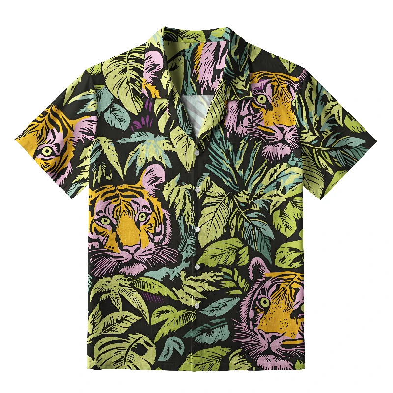 Tokyo-Tiger Tiger In The Jungle Hawaiian Shirt