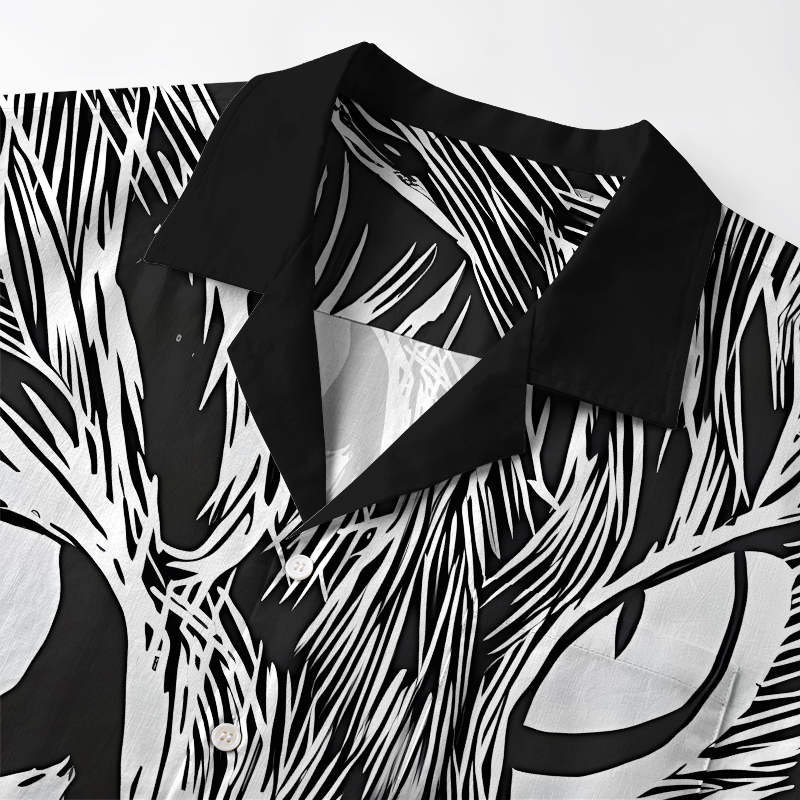 Tokyo-Tiger Cat's Gaze Aloha Hawaiian Shirt