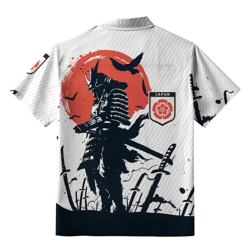 Tokyo-Tiger Samurai On The Battlefield Button-up Shirt