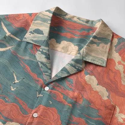 Tokyo-Tiger Samurai Gazing Into The Distance Aloha Hawaiian Shirt