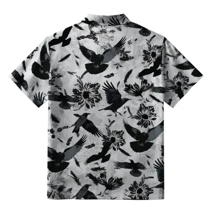Tokyo-Tiger Crows Amongst Blossoms Aloha Hawaiian Shirt
