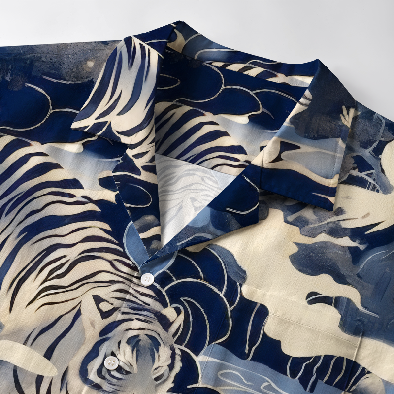 Tokyo-Tiger Tiger In The Waves Aloha Hawaiian Shirt