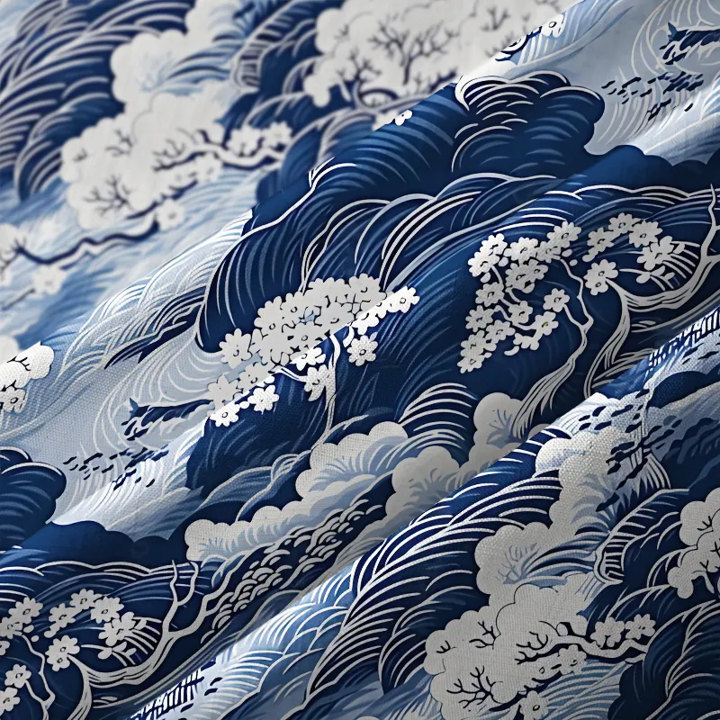 Tokyo-Tiger Traditional Japanese Scenery Aloha Hawaiian Shirt