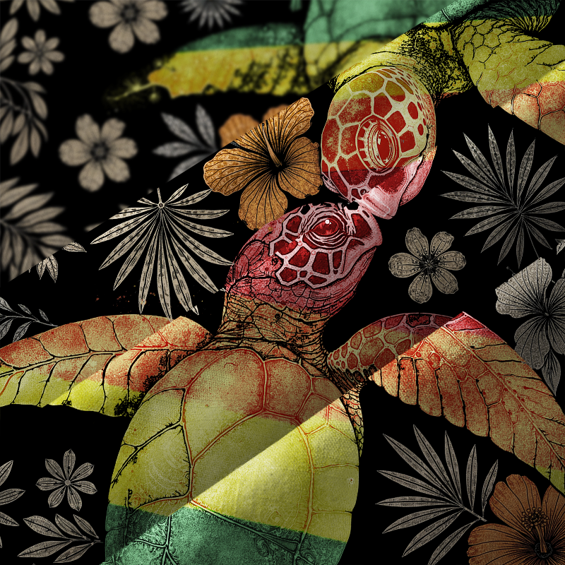 Tokyo-Tiger Slow Proud Floral Turtle Couple Aloha Hawaiian Shirt