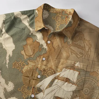 Tokyo-Tiger Sailing The Endless Seas Button-up Shirt