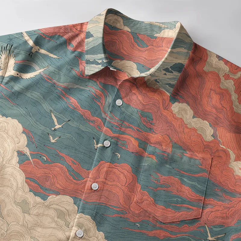 Tokyo-Tiger Samurai Gazing Into The Distance Button-up Shirt
