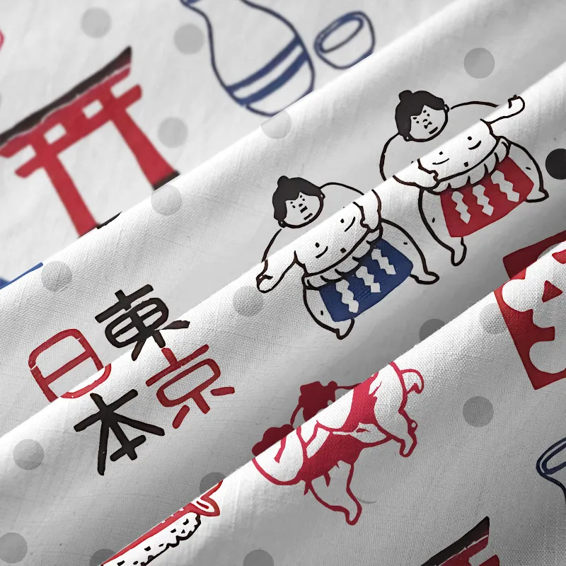 Tokyo-Tiger Japanese Elements Combination Button-up Shirt