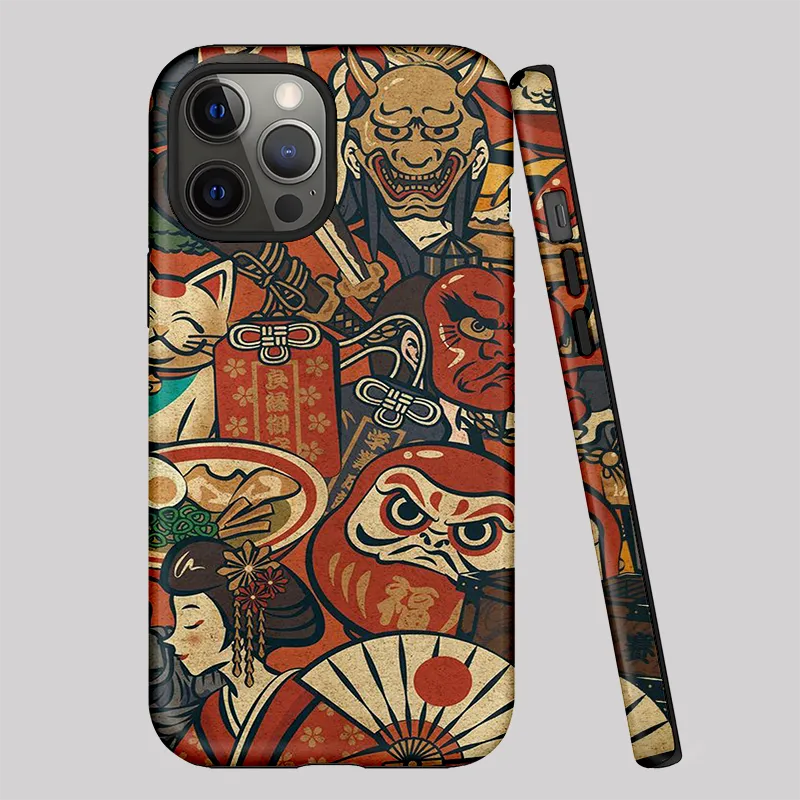 Tokyo-Tiger Japanese Traditional Elements Phone Case