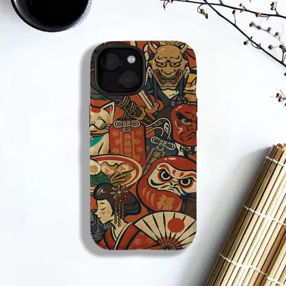 Tokyo-Tiger Japanese Traditional Elements Phone Case